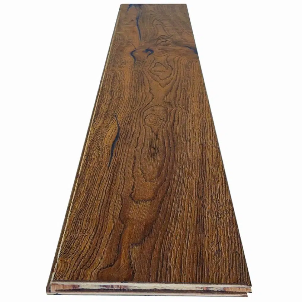 Engineered wood flooring detail