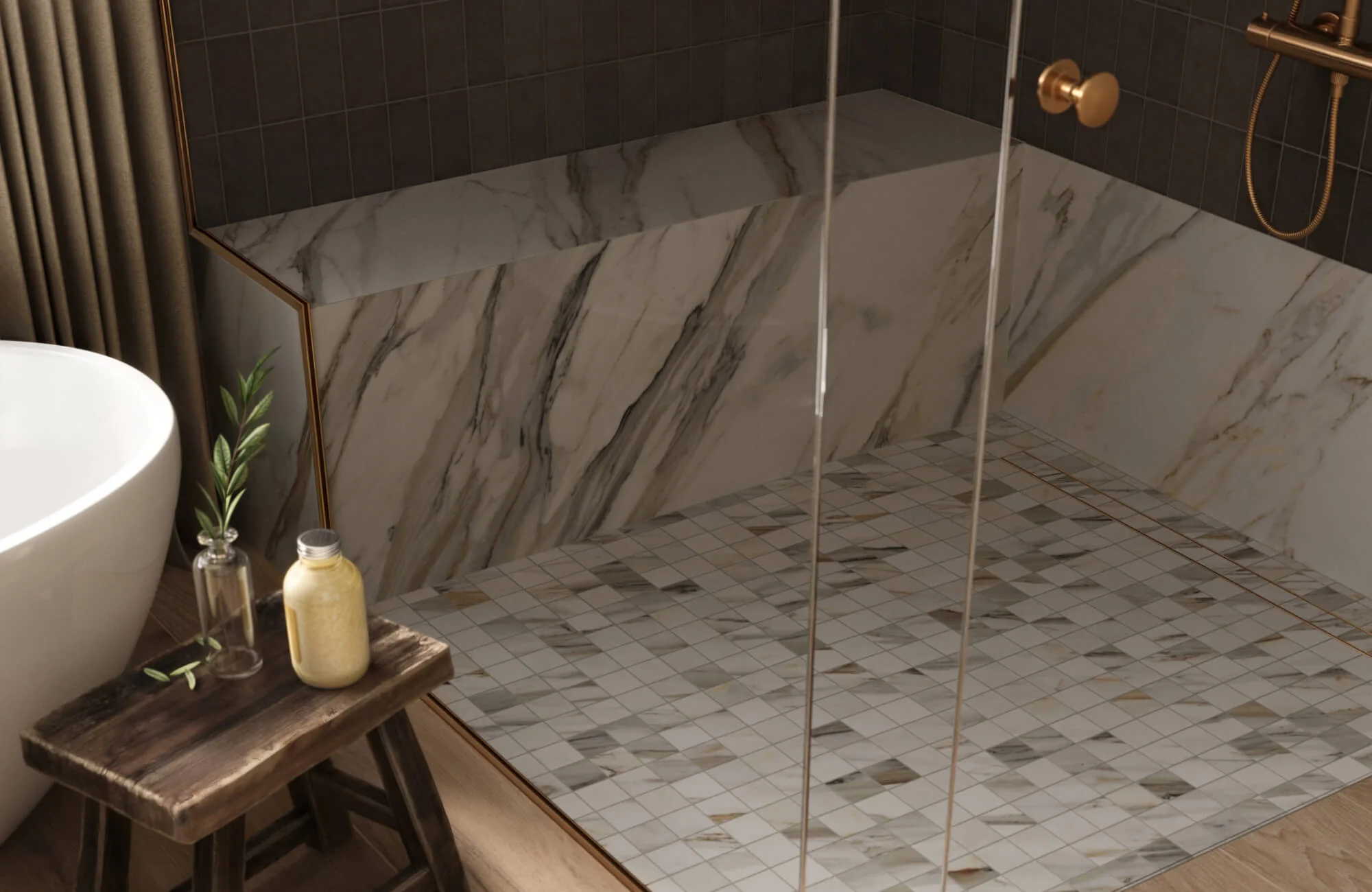 Bathroom-friendly flooring with clean modern finish