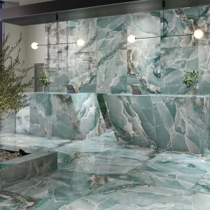 Baldocer Onyx Turquoise Porcelain Tile 60 x 120 (cm)