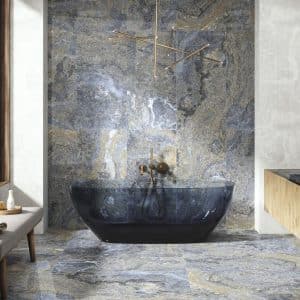 Agate Blue Lappato Porcelain Floor Tile 600 x 1200 (mm)