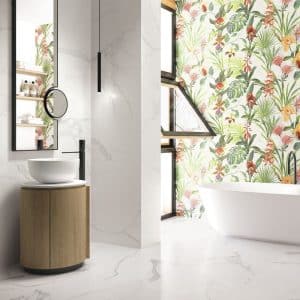 Luna Blanca Matt Porcelain Floor Tile 600 x 1200 (mm)