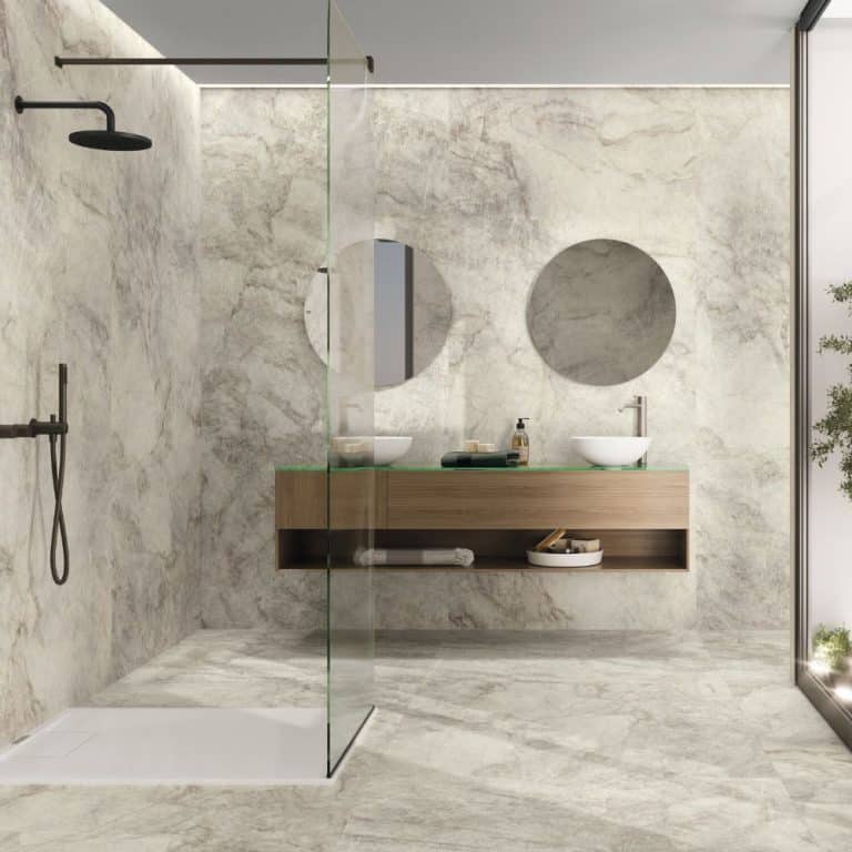 Taj Mahal Cappuccino Polished Porcelain Floor Tile 600 x 1200 (mm)